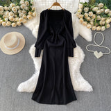 Set Jatka compus din cardigan si rochie din tricot moale