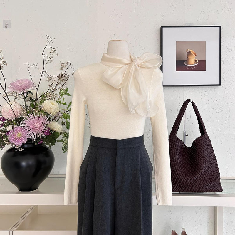 Top Renne cu funda din organza