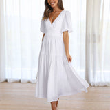 Rochie Aria cu decolteu in V si maneci scurte