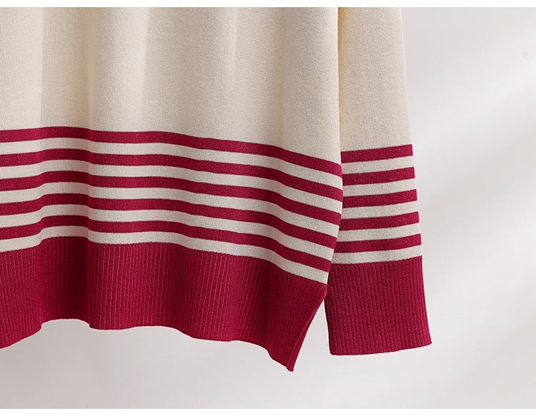 Compleu Magdy roz compus din bluza si pantaloni