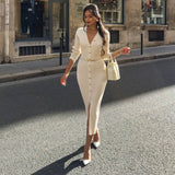 Rochie Carisia cu nasturi aurii si curea inclusa