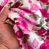 Rochie Ysva cu pliuri si imprimeu floral