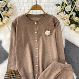 Set Anisia - jerseu si pantaloni din tricot