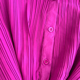Rochie Hanelore mov cu pliuri si curea accesorizata