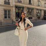 Rochie Carisia cu nasturi aurii si curea inclusa