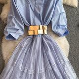 Rochie Umirra cu talie accentuata prin curea