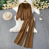 Set Cybele - bluza si pantaloni din tricot