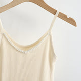 Maiou Althea roz din tricot reiat accesorizat cu perle