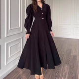 Rochie Darlys cu guler lat si nasturi decorativi