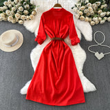 Rochie midi Zoira tip camasa, curea in talie