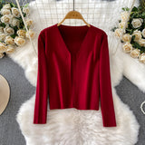 Set Jatka compus din cardigan si rochie din tricot moale