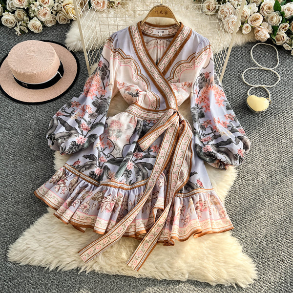 Rochie Cindy cu volanase si cordon