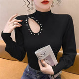 Bluza Pedra cu decupaj si perle