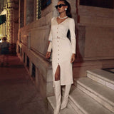 Rochie Carisia cu nasturi aurii si curea inclusa