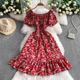 Rochie Unamy cu imprimeu floral si talie elastica