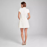 Rochie Fretya din tweed cu perle