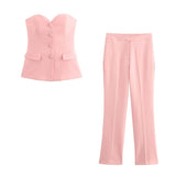 Set Jasmin compus din top si pantaloni