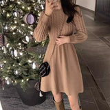 Rochie Verali din tricot reiat