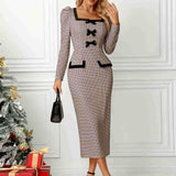 Rochie Mianna cu fundite aplicate