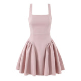 Rochie scurta Minny cu bretele, cu corset la spate