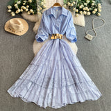 Rochie Umirra cu talie accentuata prin curea