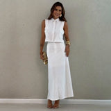 Set Felishia compus din camasa si fusta midi