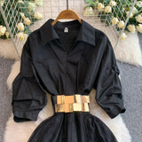 Rochie Umirra cu talie accentuata prin curea