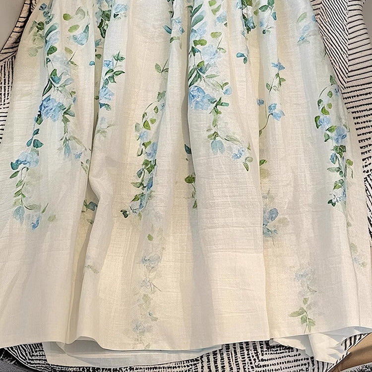 Fustă Teodora cu imprimeu floral