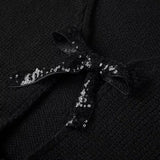 Cardigan Kerina tricotat cu inchidere prin fundite