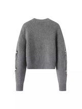 Jerseu Clio cu accesorii din pene si paiete