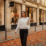 Cardigan elegant Blassy cu buzunare si nasturi