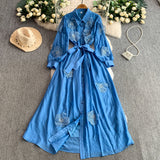 Rochie Padima cu flori brodate