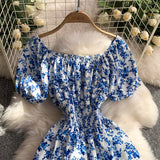 Rochie Unamy cu imprimeu floral si talie elastica