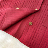 Compleu Emyra din tricot compus din jerseu si pantaloni