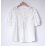 Camasa Lydia cu broderie din dantela