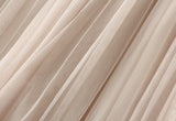 Fusta Perllis bej din tulle accesorizata cu perle