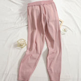 Set Amissa roz compus din pantaloni, top si jerseu cu fermoar piese