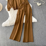 Set Cybele - bluza si pantaloni din tricot