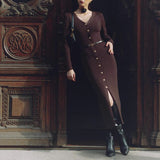 Rochie Carisia cu nasturi aurii si curea inclusa