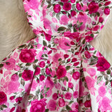 Rochie Ysva cu pliuri si imprimeu floral