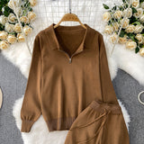 Set Cybele - bluza si pantaloni din tricot