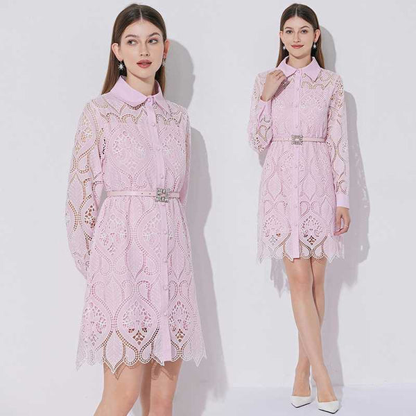 Rochie Daya cu talie accentuata prin curea