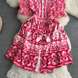 Rochie mini Posana cu nasturi imbracati