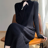 Rochie Fiora cu nasturi la mansete