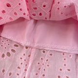 Rochie Finna cu broderie si nasturi perla