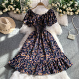 Rochie Unamy cu imprimeu floral si talie elastica