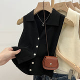 Top Cerise din tricot reiat si nasturi functionali