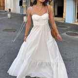 Rochie Hara cu bretele si croi tip corset in talie