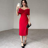 Rochie Gaia cu maneci cazute