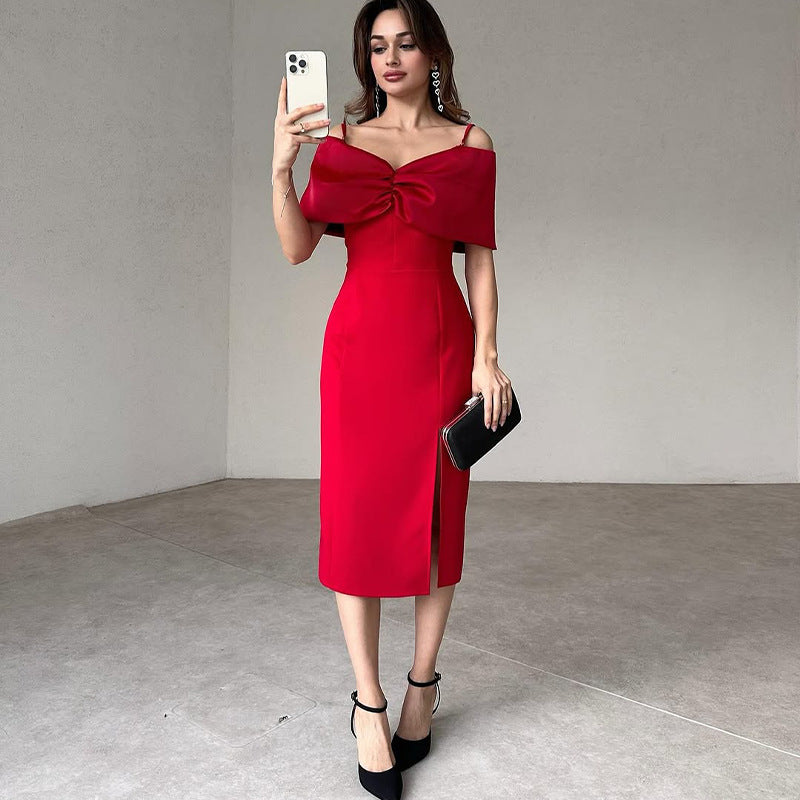 Rochie Gaia cu maneci cazute